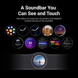 WiiM Bar, 3.0.2 Dolby Atmos & DTS with HDMI eARC, Intuitive Touch Interface, RoomFit™ & Clear Voice, Remote Included. (White / Matte Black / Glossy Black)