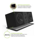 Kanto S10, Low-Profile Angled Sound Bar and Center Channel Speaker Stand for Home Theater