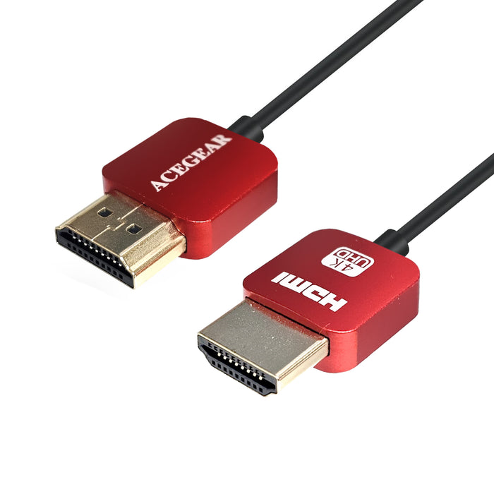 Acegear Ultra Slim Series High Speed HDMI Cable, 4K, ARC. (Length: 0.3m To 2.0m)