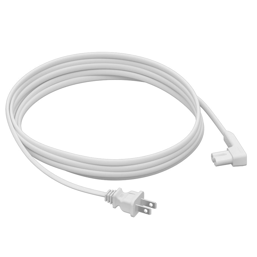 SONOS PCONEUS1, Angled Power Cable - Black / White