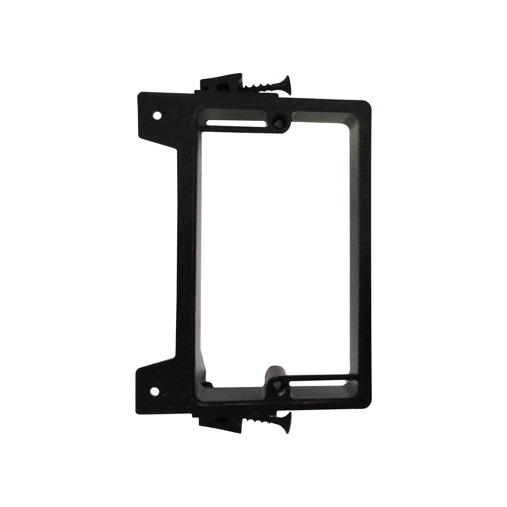 Arlington LVS1 Low Voltage, Screw On Mounting Bracket, (1-Gang) Black(EACH)