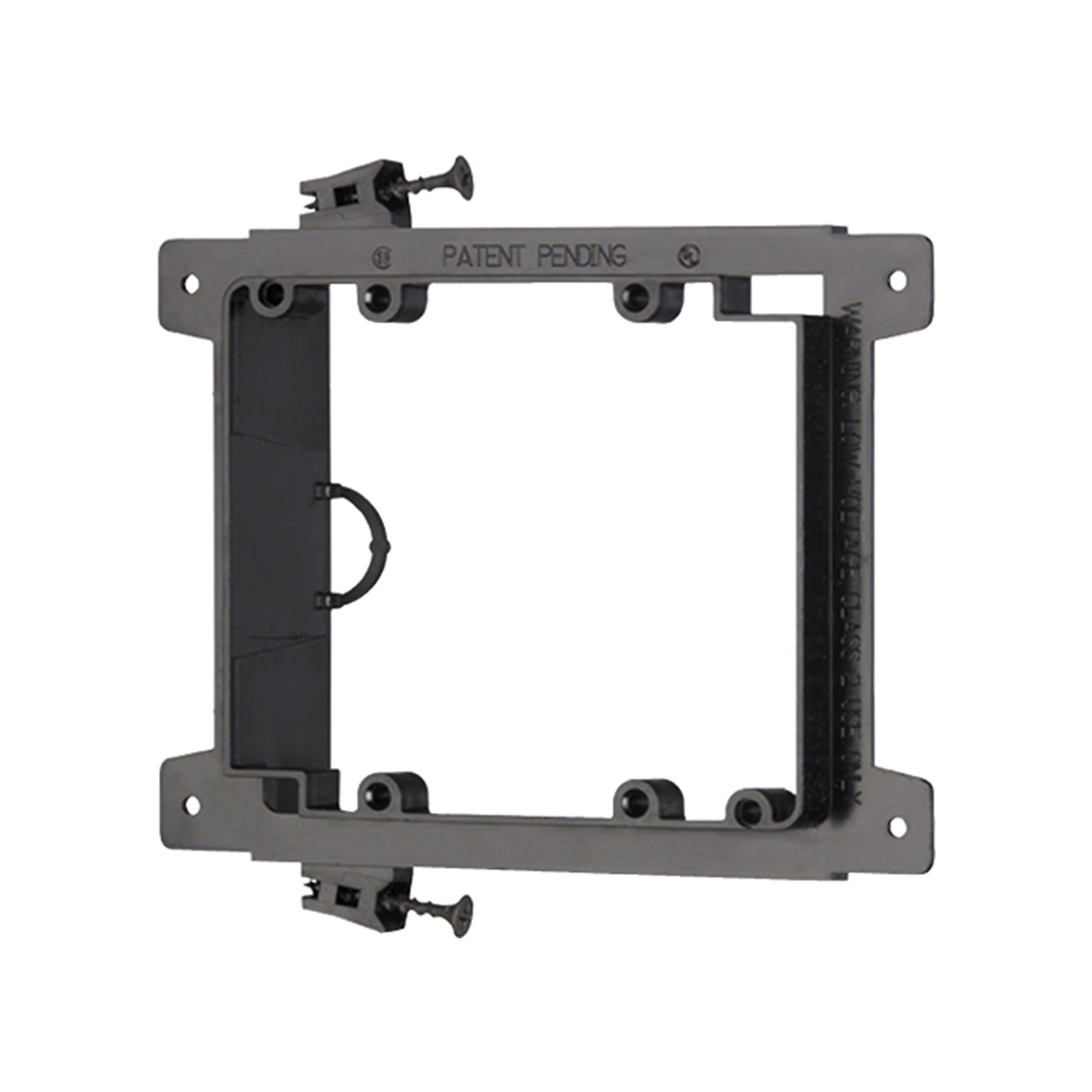 Arlington LVS2 Low Voltage, Screw On Mounting Bracket, (2-Gang) Black (EACH)