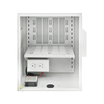 Acegear CT-DB15-NWF, Outdoor NeMA Metal Wall Mount enclosure, with outlet and Fan, Dust filter, IP65, 15X12X8 in