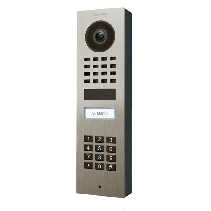 Doorbird D1101KV, Surface Mount, IP Video Door Station, 1 Unit, 1 Call Button,