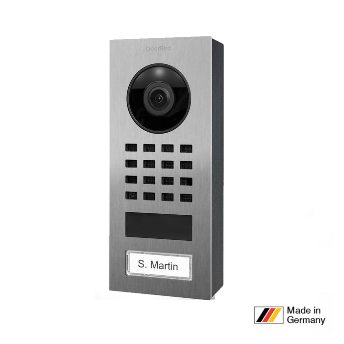 DoorBird D1101V, Surface Mount, IP Video Door Station, 1 Unit, 1 Call Button,