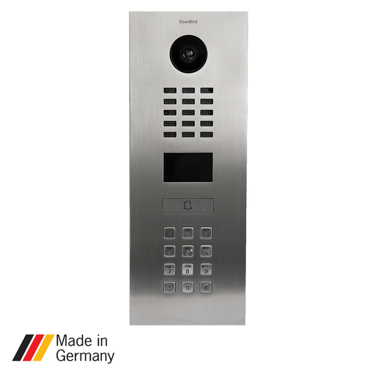 DoorBird D2101KV, Surface & Flush Mount possible, IP Video Door Station  Stainless Steel, 1 Unit, 1 Call Button, (Housing sold separately)