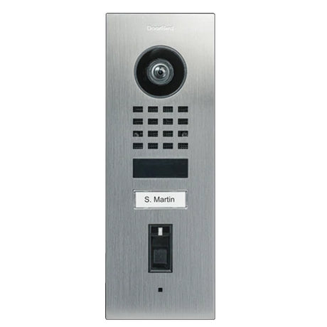 DoorBird D1101FV-FP50-FM, Flush Mount, IP Video Door Station,  Fingerprint 50, 1 Unit, 1Call Button,