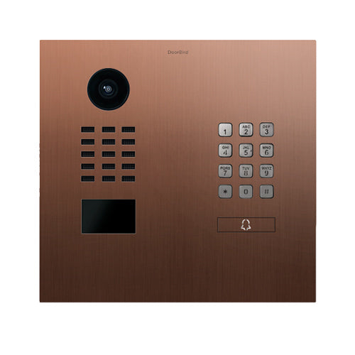 DoorBird D2101KH, Surface & Flush Mount Possible, IPVideo Door Station,1 Unit, 1 Call Button, Housing sold separately