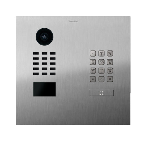 DoorBird D2101KH, Surface & Flush Mount Possible, IPVideo Door Station,1 Unit, 1 Call Button, Housing sold separately