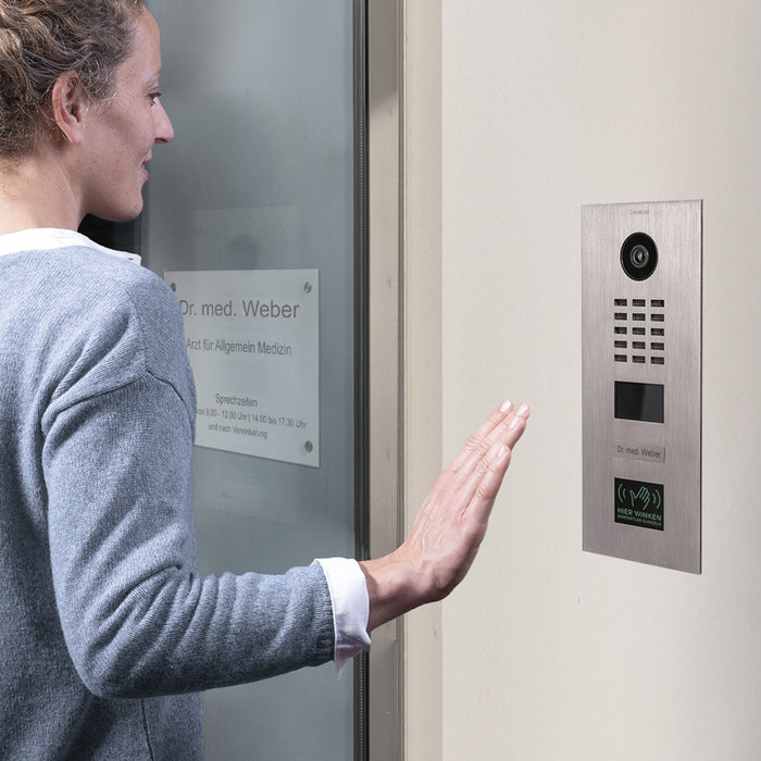 DoorBird D2101TFV, Surface & Flush-Mount possible,  IP Video Door Station, 1 Contactless Call Button Module, 1 Call Button, (Housings sold separately)