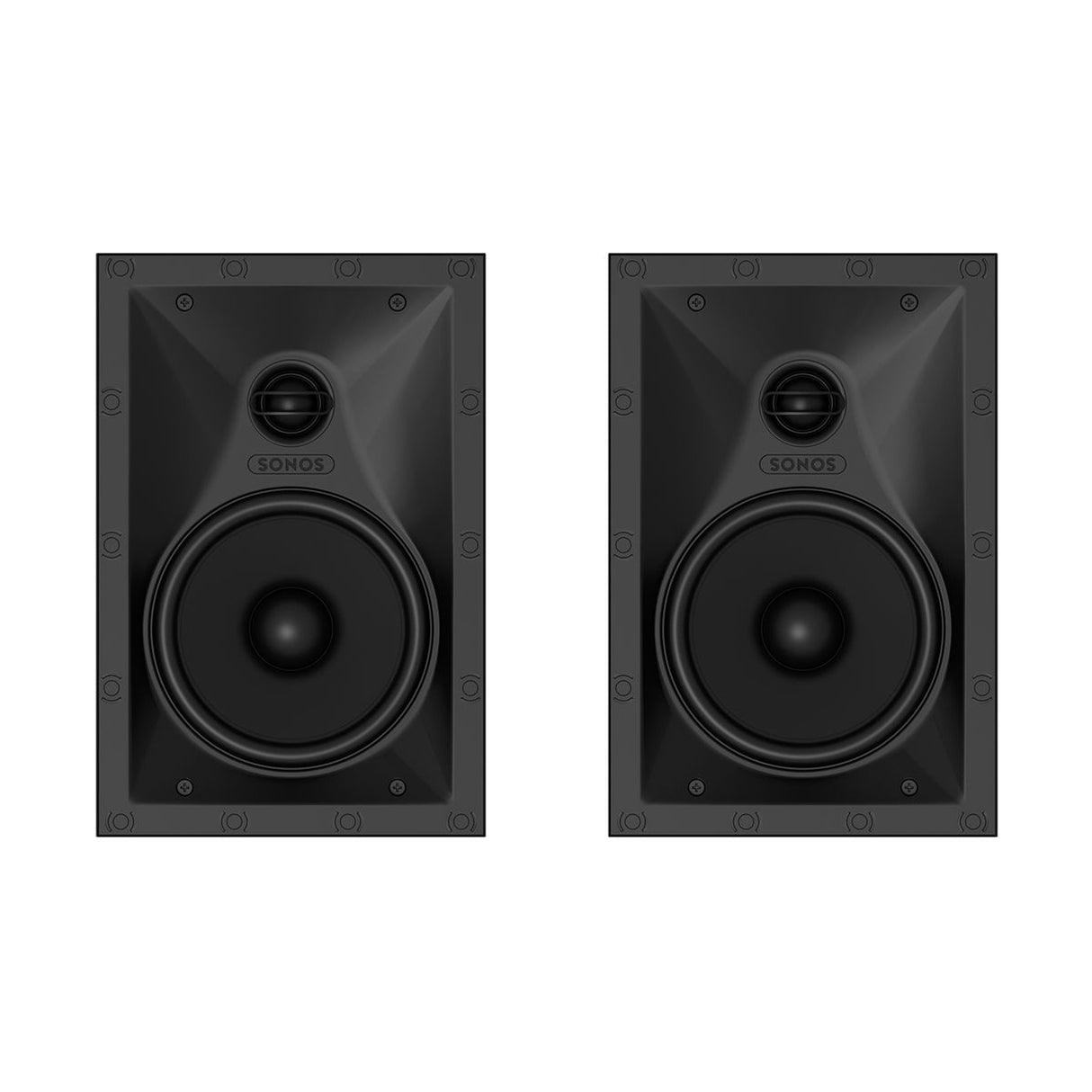 SONOS INWLLWW1, 6.5" In-Wall Speaker by Sonance (Pair) - White