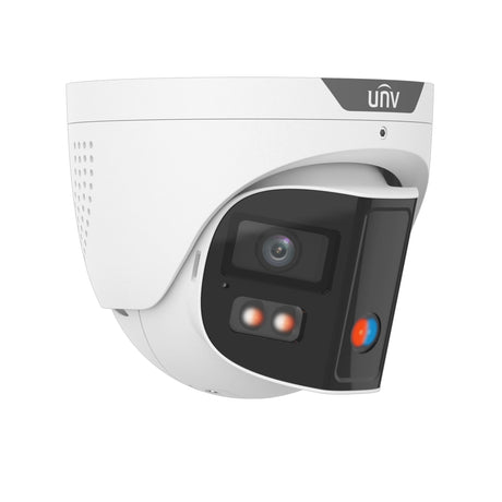 UNV IPC3K28SE-ADF28KMC-DL-10,(8MP) Turret, IPC 4mm Fixed Dual Lens, Color Hunter, Wide Angle up to 180 degrees, WDR, UL Listed