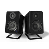 Kanto S2, Angled Desktop Speaker Stands for Small Speakers, Pair (Black/White)