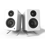 Kanto S2, Angled Desktop Speaker Stands for Small Speakers, Pair (Black/White)