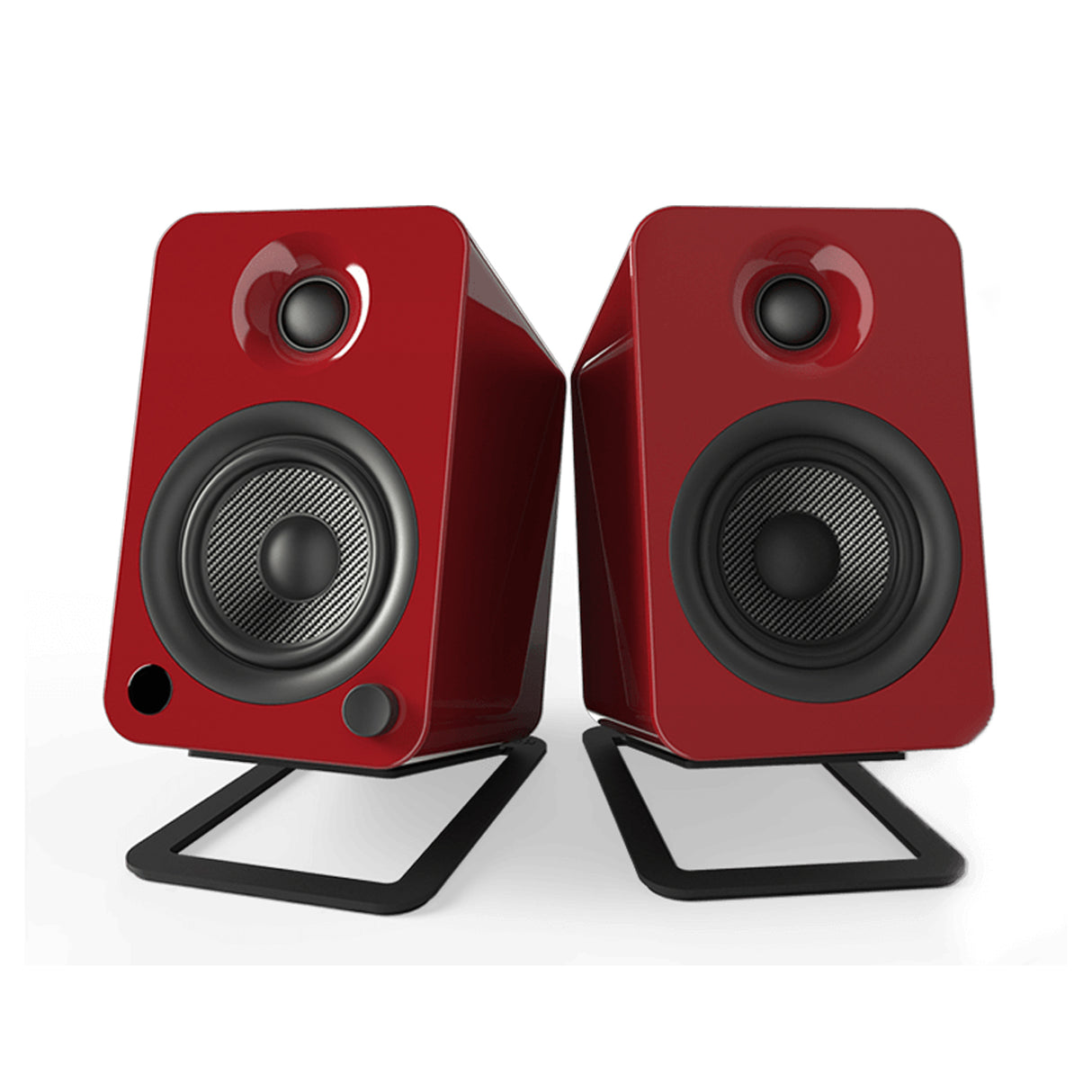 Kanto S4, Angled Desktop Speaker Stands for Midsize Speakers, Pair