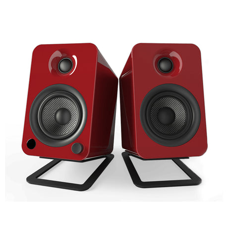 Kanto S4, Angled Desktop Speaker Stands for Midsize Speakers, Pair