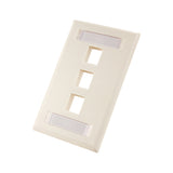 Vertical Cable Standard Wall Plates With ID Windows – 305 Series