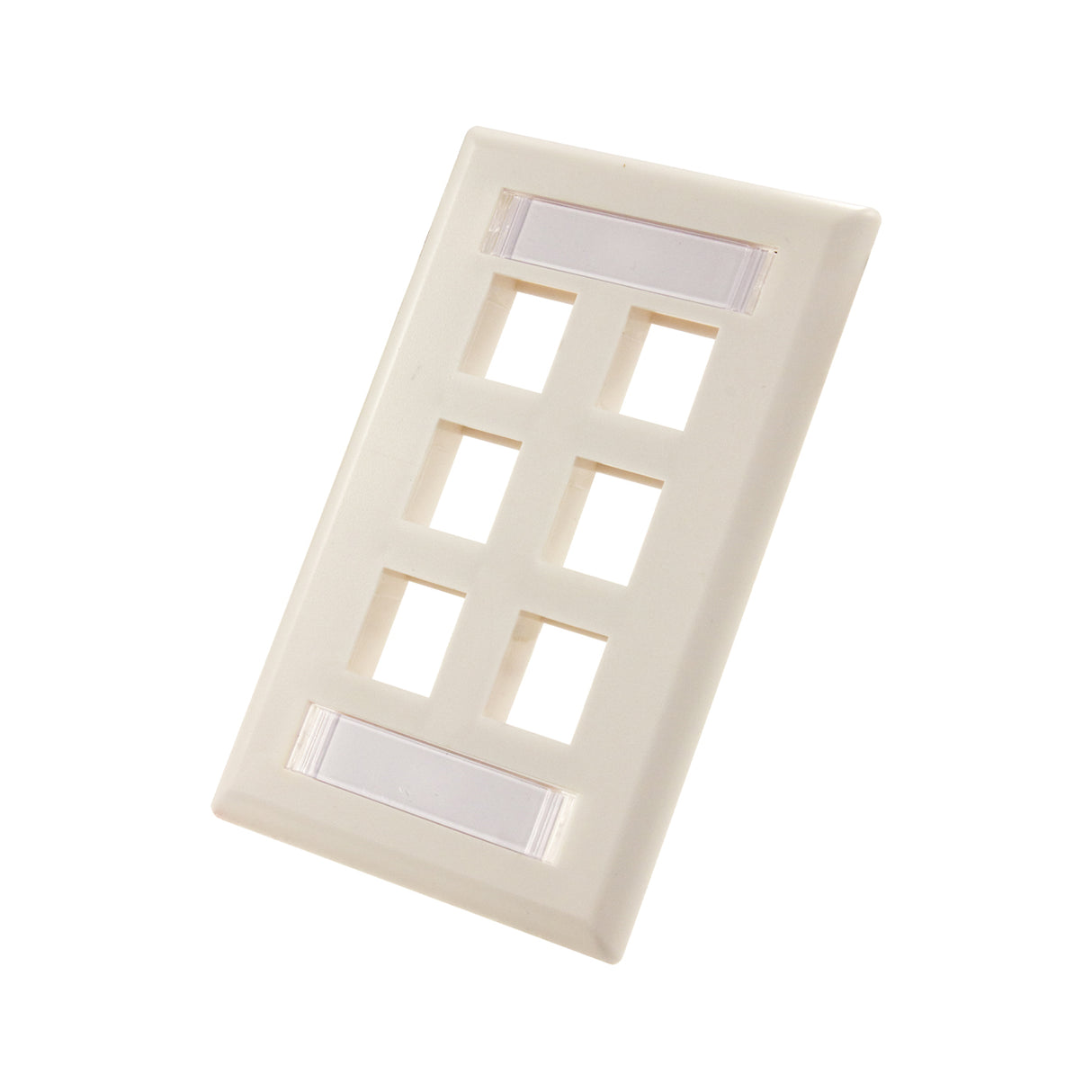 Vertical Cable Standard Wall Plates With ID Windows – 305 Series