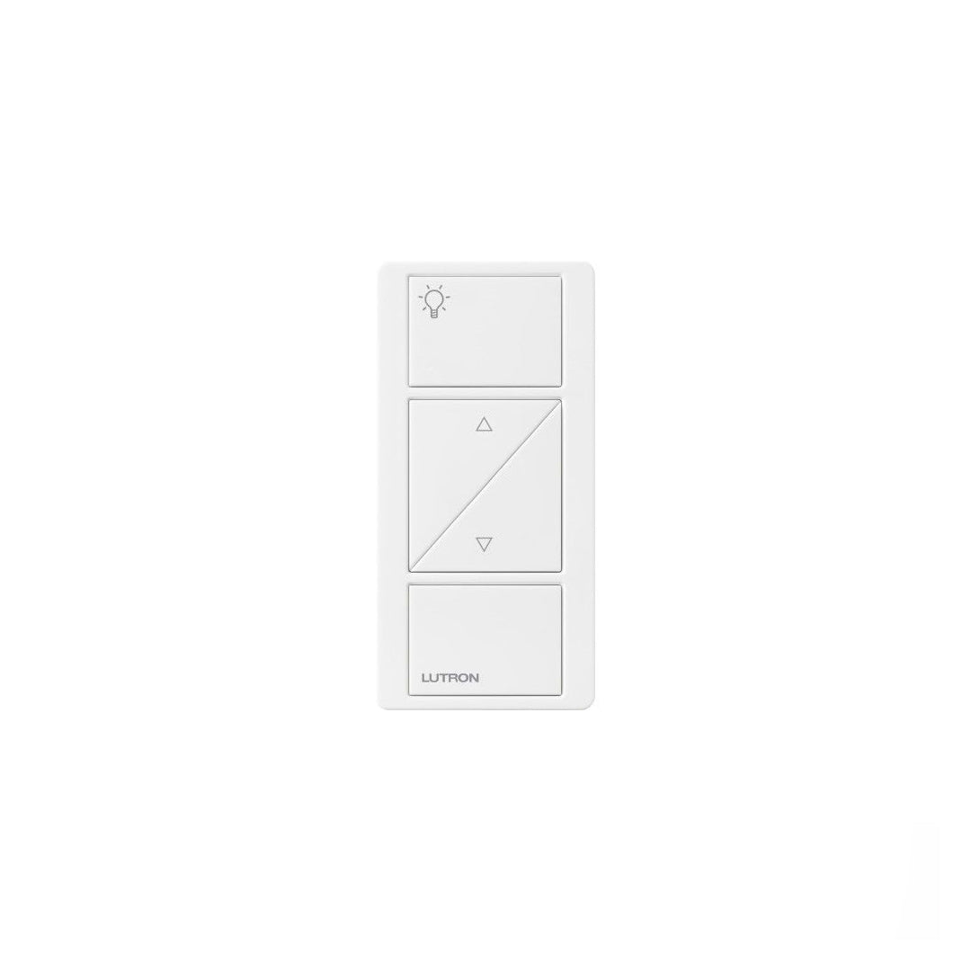 Lutron PJ2-2BRL-GWH-L01, 2-Button Pico Smart Remote with Raise/Lower - Light Icons - White
