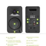 Kanto ORA, 100W Powered Reference Desktop Speakers with USB-C Input and Bluetooth, Pair