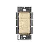 Lutron PD-6WCL Caseta Wireless in-wall dimmer; 50 W CFL/LED, 600 W Incandescent/Halogen, Single pole - Ivory