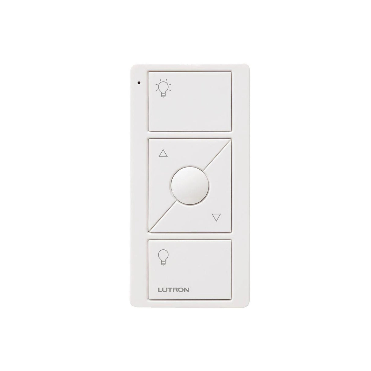 Lutron PJ2-3BRL-GBL-L01, 3-Button Pico Smart Remote with Raise/Lower and Preset - Light Icons