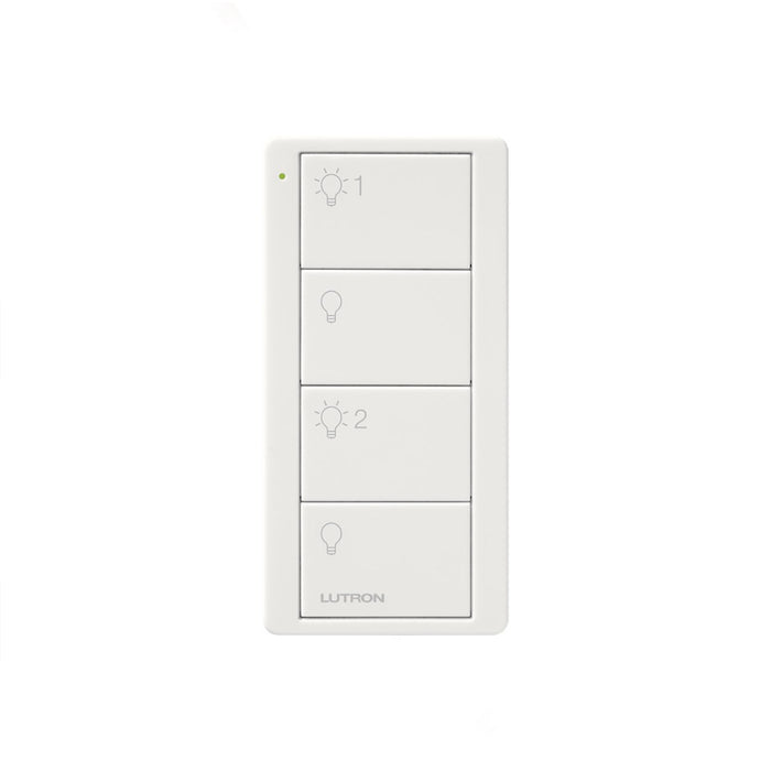 Lutron PJ2-4B-GWH-EL2, 4 Button Pico Wireless control Claro (Requires Engraving Instructions)