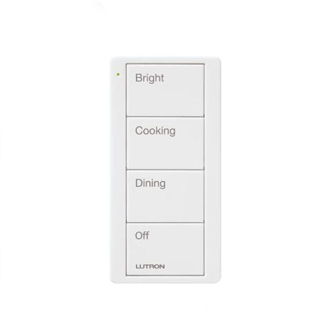 Lutron PJ2-4B-GWH-P02, Pico 4-Button Kitchen Scene Remote, White