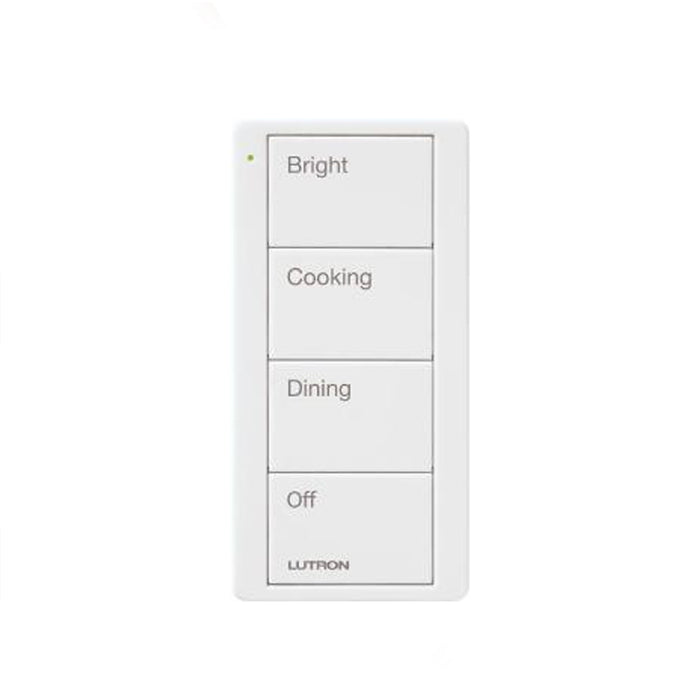 Lutron PJ2-4B-GWH-P02, Pico 4-Button Kitchen Scene Remote, White