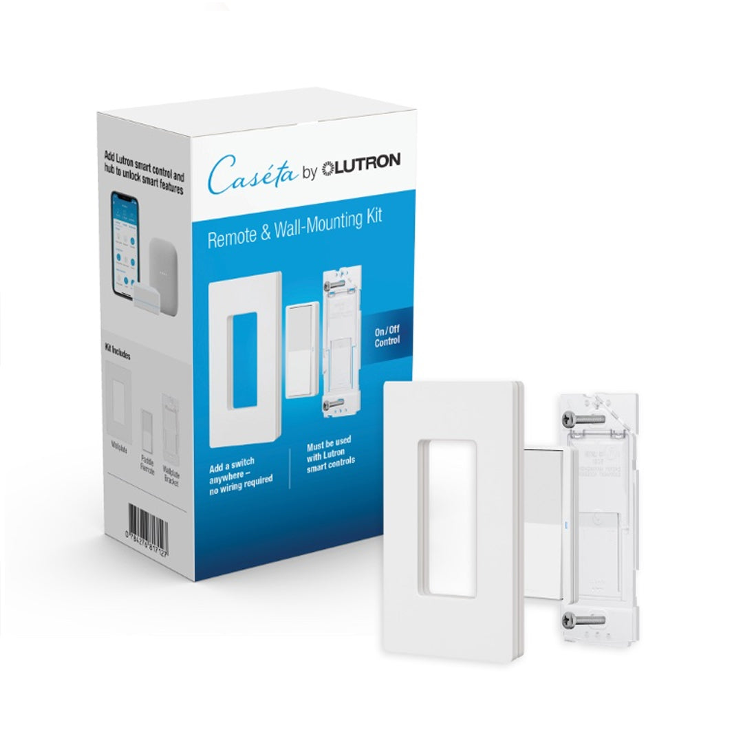 Lutron PJ2W-P2B-WH, Pico Paddle Smart Remote Wall Mounting Kit, White