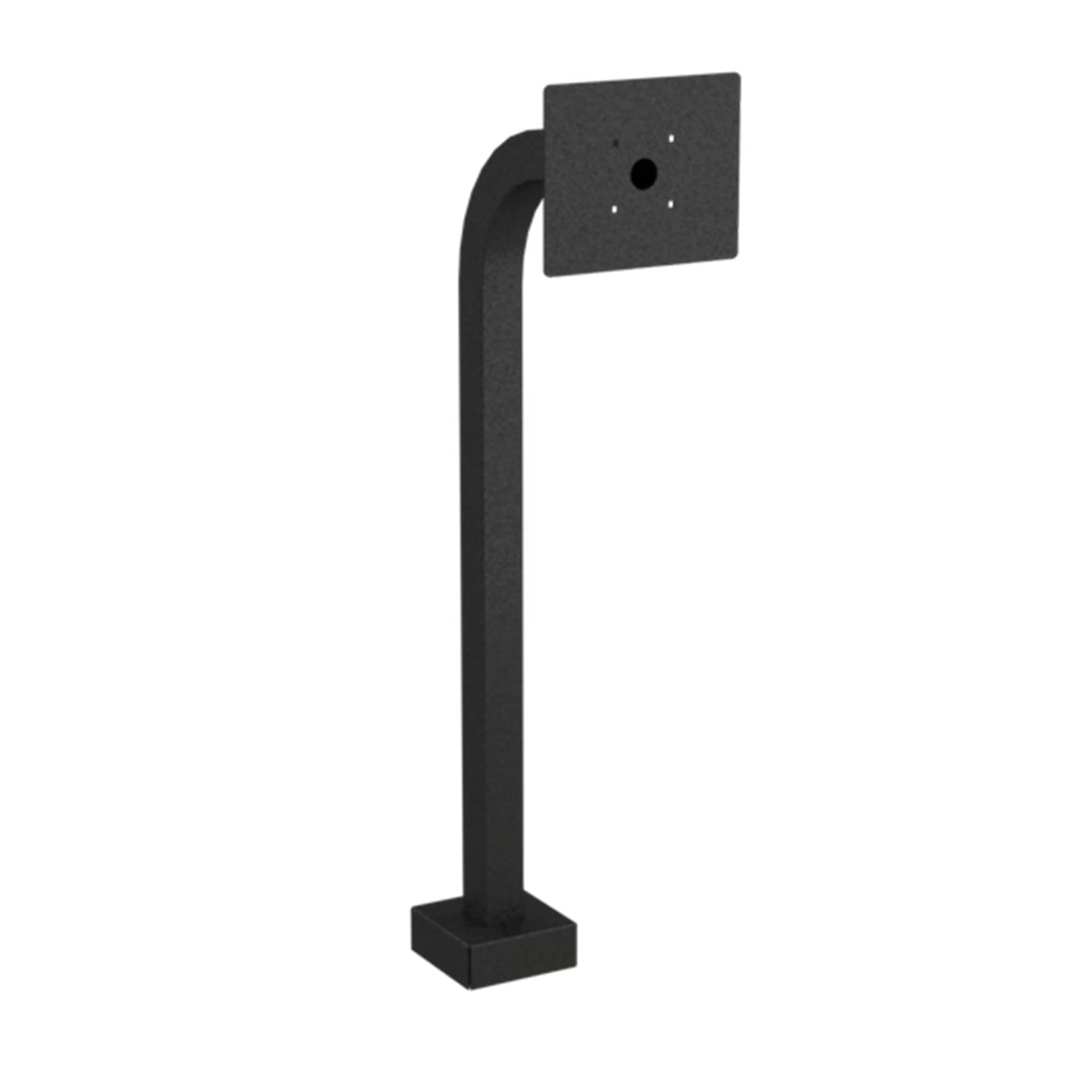 PedestalPRO (22PE1-DOOR-05-CRS) 36" Ped, Gooseneck, Steel, Pwderct Blk, D1101KH
