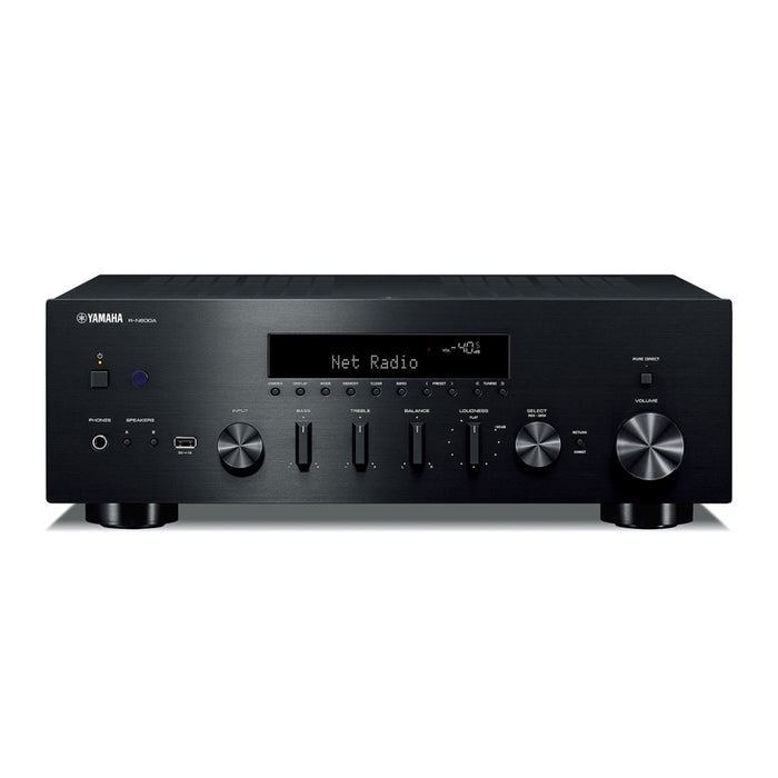 Yamaha R-N600ABL, Stereo receiver with Wi-Fi, Bluetooth, and Apple AirPlay 2 , MusicCast, Black