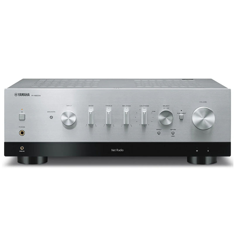 Yamaha R-N800A, Stereo receiver with Wi-Fi, Bluetooth and Apple AirPlay 2 , MusicCast, Silver
