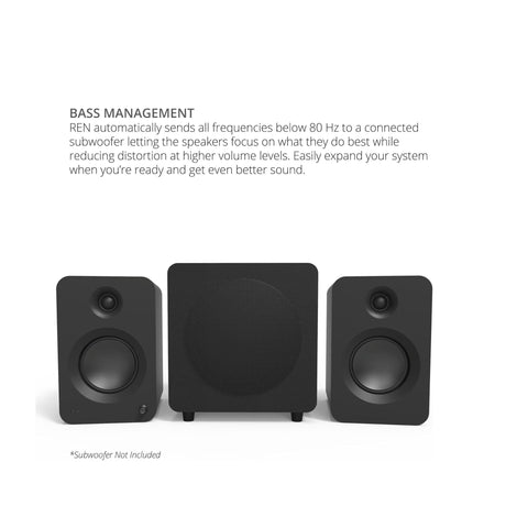 Kanto REN, 200W Powered Bookshelf Speakers with HDMI ARC, USB-C, and Bluetooth 5.3, Pair