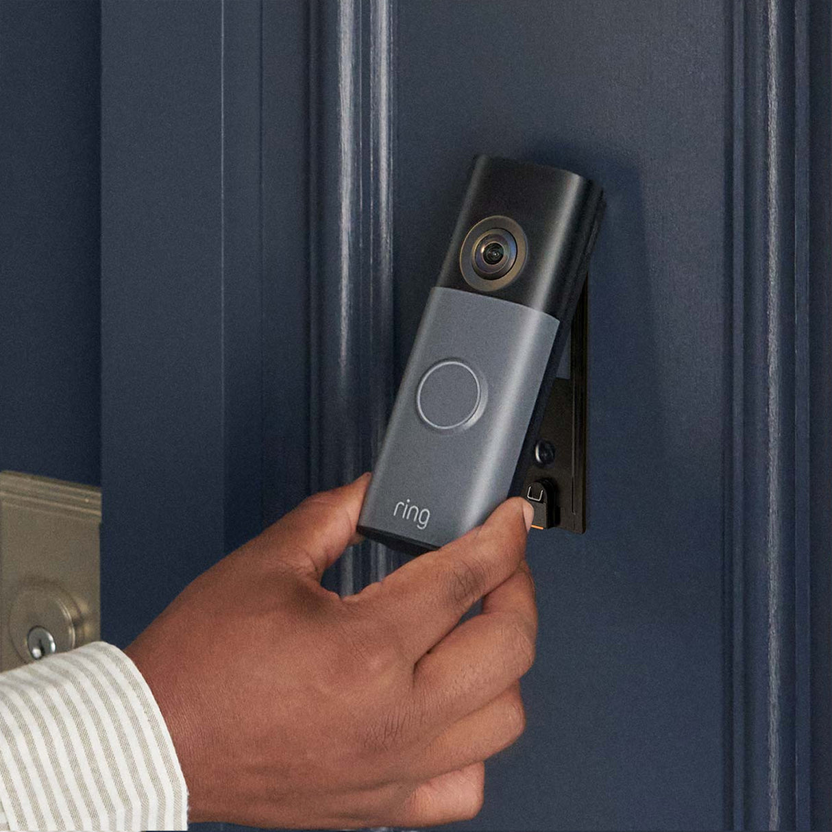 Ring Video Doorbell 2K, Smart Wireless WIFI Doorbell Camera with Built-in Battery, 2-Way Talk, Night Vision