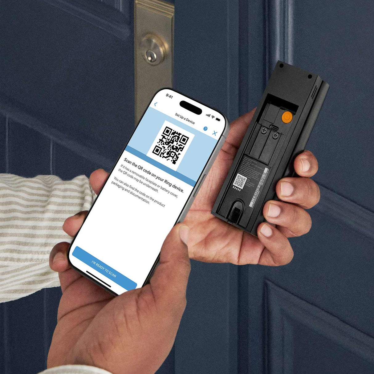 Ring Video Doorbell 2K, Smart Wireless WIFI Doorbell Camera with Built-in Battery, 2-Way Talk, Night Vision