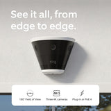 Ring Elite Cam 180° Plug-In and PoE, Retinal 4K Smart Cameras, Indoor / Outdoor