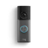 Ring Video Doorbell Wired Pro 4K, 10x Enhanced Zoom, and Low-Light Sight, Deep Silver
