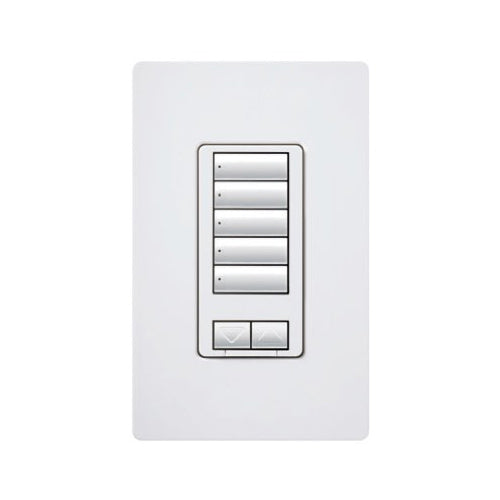 Lutron RRD-HN3S-WH, RadioRA2 3-Button Hybrid Keypad, White