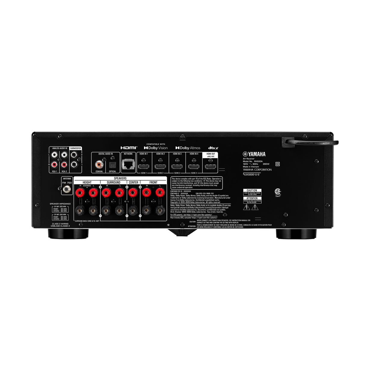 Yamaha RX500A, 7.2 Channel Network A/V Receiver