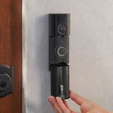 Ring Video Doorbell Battery Pro 4K, Retinal 4K with wide-angle video, up to 10x Enhanced Zoom, Night Vision, and Quick Release Ultra Battery Pack, Deep Silver
