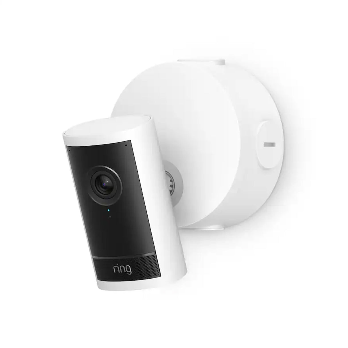 Ring Spotlights Cam Pro PoE, Retinal 4K with wide-angle video, 10x Enhanced Zoom, and 600 Lumen, (Black / White)