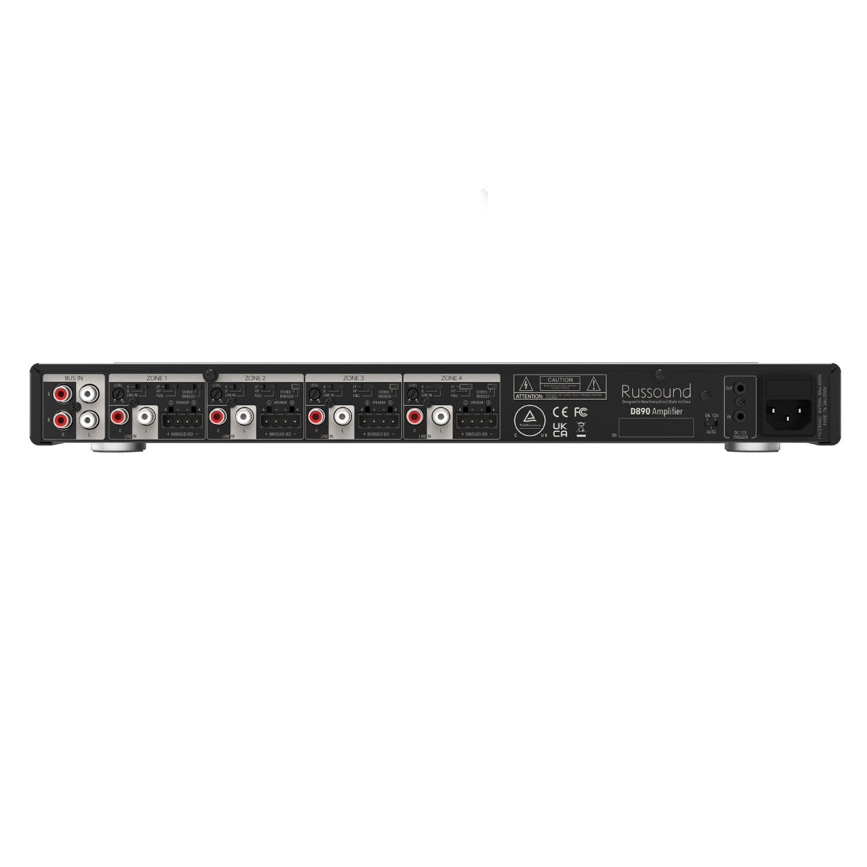 Russound D890  8-Channel 50 W Digital Amplifier, Black