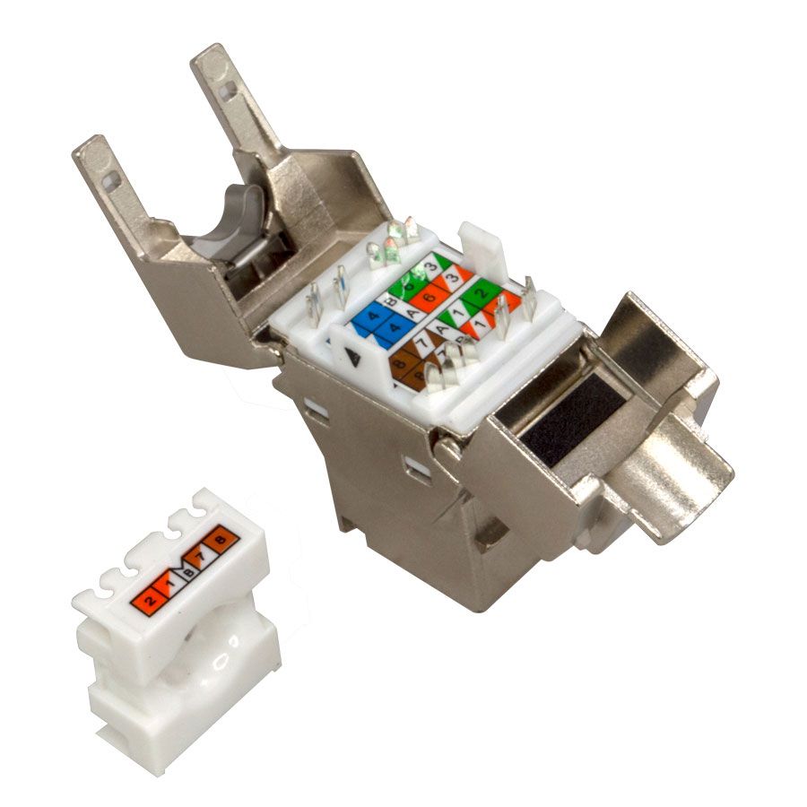 Simply45 (S45-3750-25) CAT6/6A Shielded Keystone Jack-25pcs