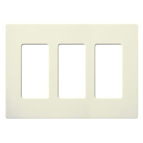 Lutron SC-3, Claro Screwless Designer Wallplate - 3 Gang