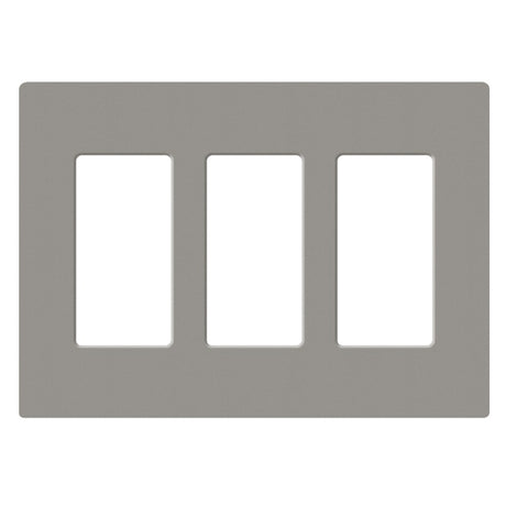 Lutron SC-3, Claro Screwless Designer Wallplate - 3 Gang