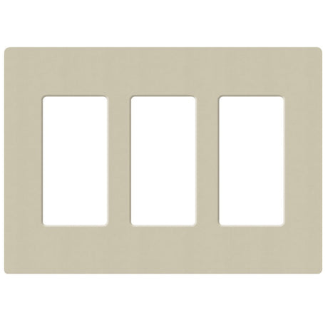 Lutron SC-3, Claro Screwless Designer Wallplate - 3 Gang