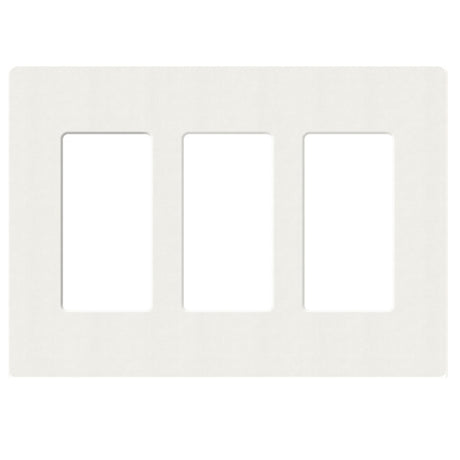 Lutron SC-3, Claro Screwless Designer Wallplate - 3 Gang