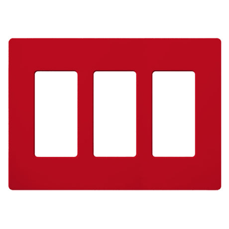 Lutron SC-3, Claro Screwless Designer Wallplate - 3 Gang