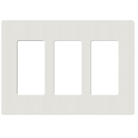 Lutron SC-3, Claro Screwless Designer Wallplate - 3 Gang